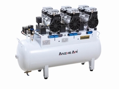 90L leise Luftkompressor Ölfreie 2500W zahnärztliche Luftkompressor