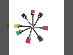 Hochwertige bunte Nylonbürste 100 Stück pro Schachtel Zahnpolierbürste