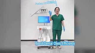 All-in-One-Dentalarbeitsplatz mit Butterfly-LED-Dentalleuchte, HD-Intraoralkamera und integriertem Computer