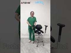 Bedienungsanleitung für den ergonomischen geteilten Sattelhocker AZ-ST08 | Verstellbarer medizinischer Stuhl für Zahnärzte und Veterinäre