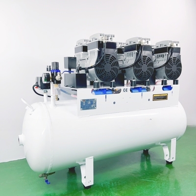 90L leise Luftkompressor Ölfrei 2500W zahnärztlicher Luftkompressor für 6 Zahnstühle