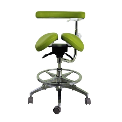 Luxus-Design-Zahnärztliche verstellbare Assistenzstühle aus Mikrofaser-Leder