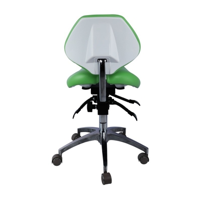 Einzigartiger Zahnarzt Hocker Blaue Farbe Friseur Shop Stuhl Komfortable Zahnpflege Twin Sattel Hocker