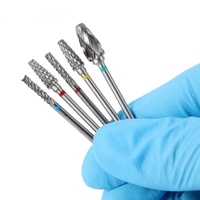 Dental Labor verwenden Wolframkarbid Burs 10pcs / Set Dental Carbide Bohrgerät für Mikromotor