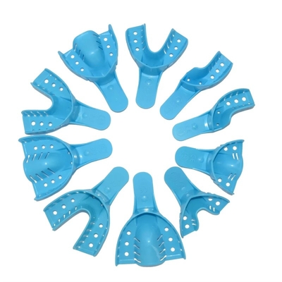 10 Stück/Tasche Einweg-Ortho-Abdruckschacht Plastik-Multi-Size-Zahn-Abdruckschacht
