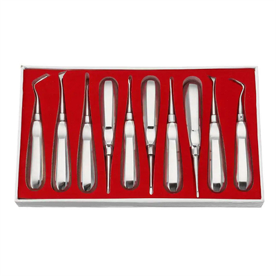 10 Stück Zahnlift-Kit Zahnarzt Chirurgische Werkzeuge Edelstahl Zahnwurzellift