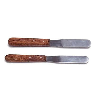 Edelstahl-Zahnmaterial Mischspatulen Holzgriffe Zahnlabor Zahnputz Spatulen