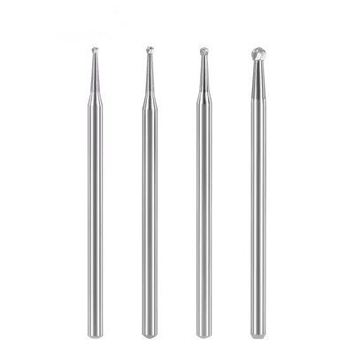Dentallab Tungstenkarbid Burs 10pcs/Box Dental Rundkarbid Burs zum Polieren