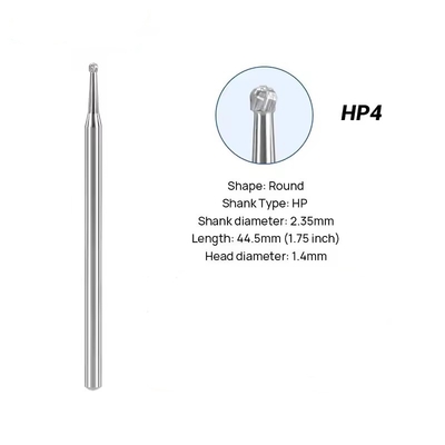 Dentallab Tungstenkarbid Burs 10pcs/Box Dental Rundkarbid Burs zum Polieren