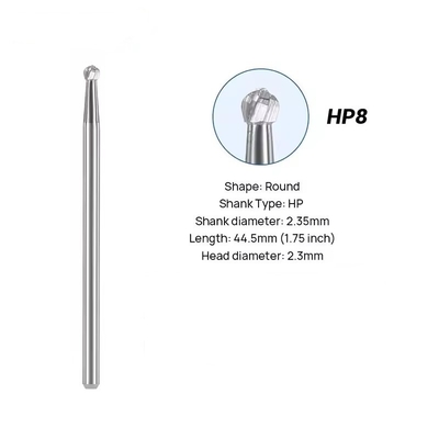 Dentallab Tungstenkarbid Burs 10pcs/Box Dental Rundkarbid Burs zum Polieren