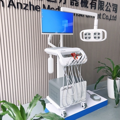 Foshan-Fabrik 550W Zahnarzt Mobilwagen Zahnklinik tragbare Zahnstation mit Lampe