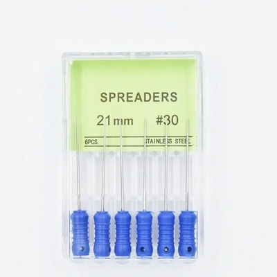 Endodontische Zahnpflege Toner Finger Spreaders 21/25mm Edelstahl Handverwendung Endodontische Wurzelkanal-Datei Zahnspreaders