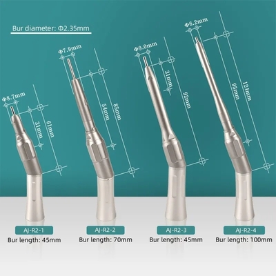 Zahnchirurgisches Handstück Zahnchirurgisches Oral-Handstück mit niedriger Geschwindigkeit 20 Grad 1/1 Chirurgisches Gerades Handstück