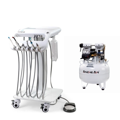 Großhandelspreis Mobile Dental Unit 4 Universal Wheel Dental Mobile Treatment Carts Dental Factory Tragbare Zahnwagen