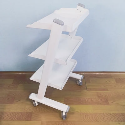 3 Schichten Wirtschaftlich und bequem Salon Trolley für Schönheitssalons Edelstahl mobile Werkzeugkarre