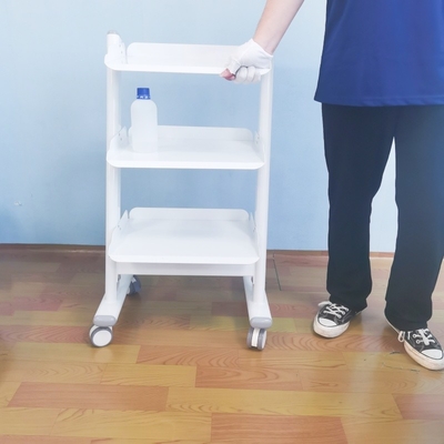 Hot Sale Dental Equipment Stainless Steel Medical Trolley Cart 4 Universal Wheels Mobile Dental Cart