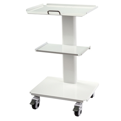 Foshan Factory Dental Equipment White Color Mobile Tool Cart with Socket SS 3 Layer Dental Mobile Cart