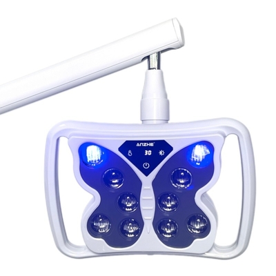 Tragbare Zahnbleichmaschine 12W leistungsstarke 10 LED-Kaltlicht Fußboden stehende bewegliche Bleaching-Einheit Lampe