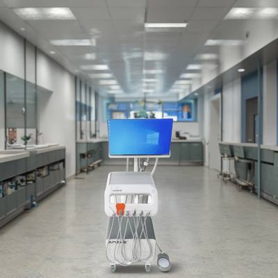 220V mobile Zahnbehandlungseinheit mit Computer und Mundkamera