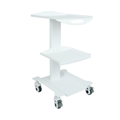 Krankenhaus medizinischer Wagen Stand 3 Regale Zahnwerkzeugkorb Farbiges Design Schönheitssalon Nutzen Mobilkorb