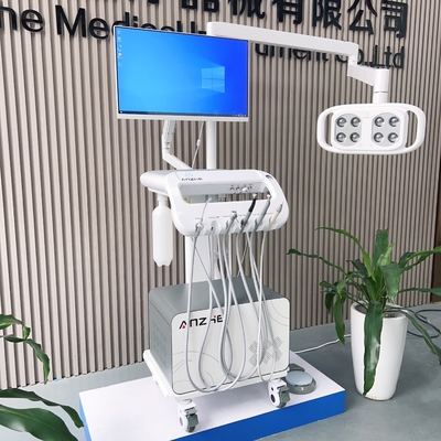Foshan professionelle Zahnfabrik Vet nutzen tragbare zahnärztliche Einheit mit Operation Light Pet Zähne Therapay Cart