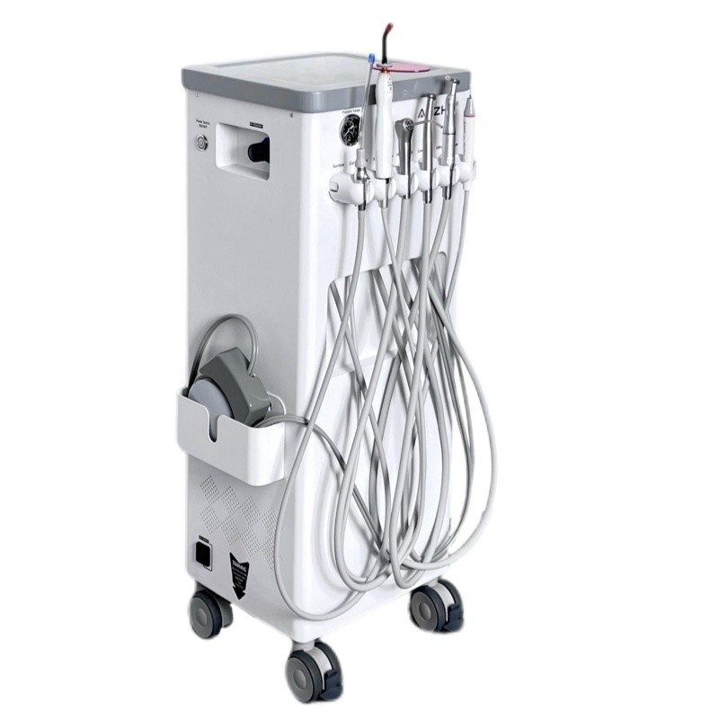 Mobile Zahnklinik 550W Mobile Zahnoperationswagen Edelstahl Körper portable Zahnstation