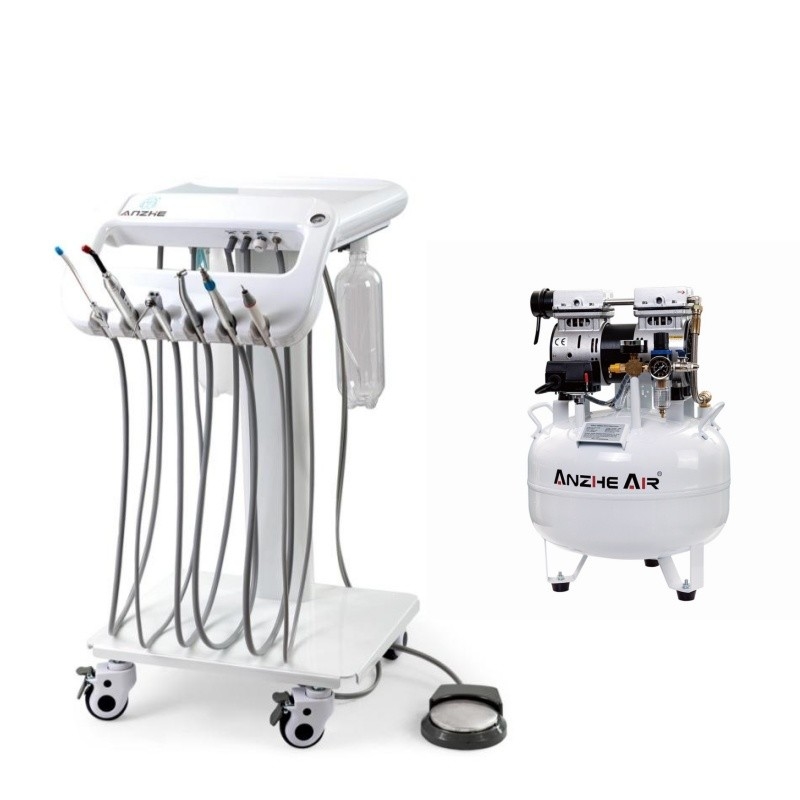 Großhandelspreis Mobile Dental Unit 4 Universal Wheel Dental Mobile Treatment Carts Dental Factory Tragbare Zahnwagen