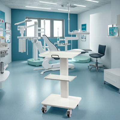 Ein guter Preis. Edelstahl Zahnarztwagen Multifunktionsmobiles Laborwagen mit eingebauter Steckdose 3 Schichten Mobilwagenwagen Online