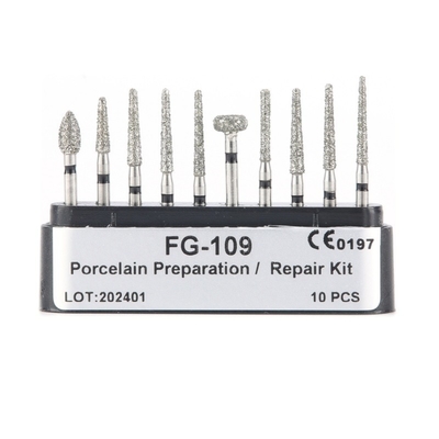 Hot Supply Dental Diamond Bur Set Finishing Kavität Vorbereitung Kit Fabrik direkt Hochgeschwindigkeitsbohrbohr