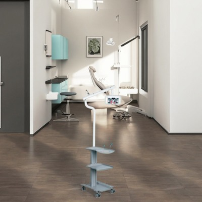 High Efficiency Zahnbleichmaschine Blau Rot Lila 3 Farben Zahnbleiche Licht mit Mobilkarre