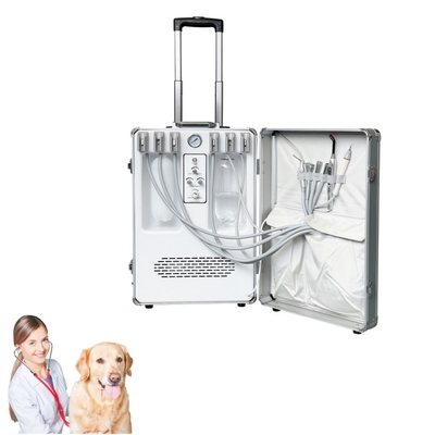 Handheld Veterinär-Zahnmedizin-Ausrüstung Haustiere Zahnbehandlung Koffer Tier Zahnpflege Veterinär mobile Zahnbehandlungseinheit