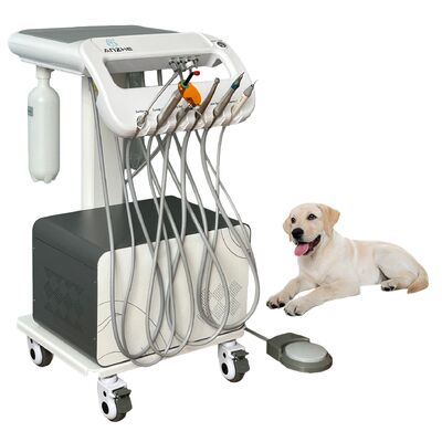 Ein guter Preis. Hot Sale Mini Mobile Veterinär Dental Unit mit Luftkompressor tragbare Haustier Zahnwagen für Tier Krankenhaus Klinik OEM-Fabrik Online