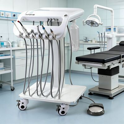 Ein guter Preis. Portable Veterinär-Zahnmaschine mit 550W Leistung 10L Edelstahl-Luftbehälter und 38DB Lärmpegel für mobile Zahntherapie Online