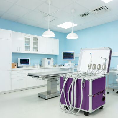 Ein guter Preis. Mini-Koffer tragbare zahnärztliche Einheit mit Luftkompressor mobile zahnärztliche Turbineneinheit Komplettset tragbare zahnärztliche Klinikausrüstung Online