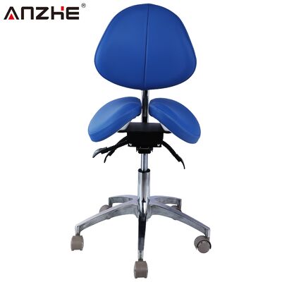 Ein guter Preis. Ergonomischer Zahnarzt Twin Saddle Stuhl Verstellbarer PU-Leder Arztstuhl mit Rückenlehne 360-Rotations-Mobilstuhl für Klinik-Salon und Labor Online