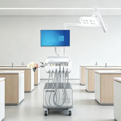 Ein guter Preis. 550 Watt Luftkompressor Zahnmedizinischer Trainingssimulator mit realistischem Phantom-Kopfmodell auf tragbarem mobilen Trolley für Zahnmedizinische Unterrichtsgeräte Online