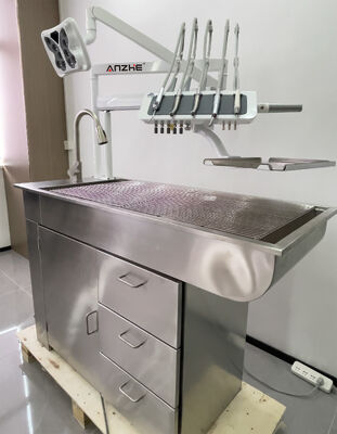 All-in-One Veterinär-Zahnmedizin mit stillen Öl-freien Luftkompressor LED-Licht tragbare Veterinär-Zahnmedizin Ausrüstung für Tierklinik