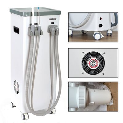 400W Dental Vacuum Pump Mobile Saliva Suction Unit Low Noise Portable Dental Suction Machine for Clinic Use