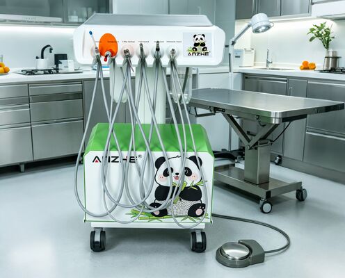 Tragbares Veterinär-Dentalgerät mit 550W Leistung, 0,8 MPa Druck und 38 dB Geräuschpegel für Tierkliniken