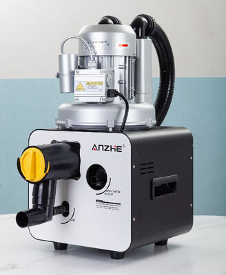 A02 750W tragbare Zähneabsaugungsanlage. Hochfluss 1000L/min. Zähnevakuum mit automatischem Abfluss und Luftflüssigkeitstrennung.