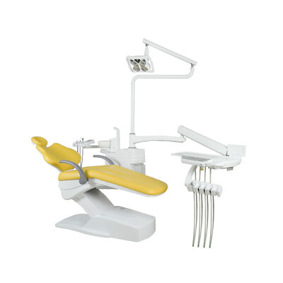 Ein guter Preis. Elektrische Dentalstuhl-Einheit mit LED-Sensorlicht, oben montierter Dentalbehandlungsstuhl für Zahnklinik Krankenhaus Online