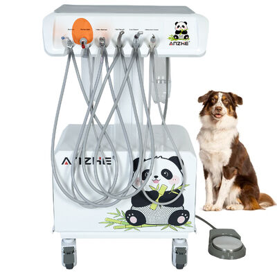 Ein guter Preis. Portable Veterinary Dental Unit mit eingebautem Luftkompressor Ultraschall-Scaler LED-Heilung Lichtsuctionssystem mobile tierärztliche Ausrüstung Online