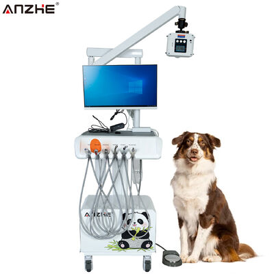 Ein guter Preis. Tragbare Veterinär-Dental-Einheit mit Röntgengerät, digitalem Sensor, HD-Intraoralkamera, Touchscreen-Computer und Luftkompressor für Tierzahnkliniken Online