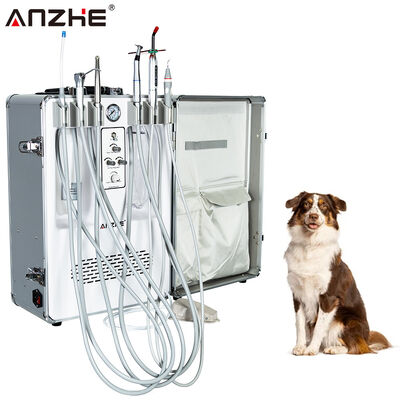 Ein guter Preis. Portable Veterinary Dental System Mobile Veterinary Dental Cart mit eingebautem Luftkompressor Scaler Heillicht und Saugmittel für Feld- und mobile Praxis Online