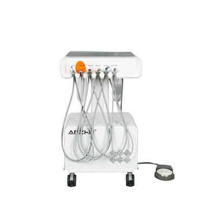 Ein guter Preis. Tragbare Zahnbehandlungseinheit mit eingebauter Luftkompressor Scaler LED-Heilung Lichter Mobil Zahnbehandlung Karre online