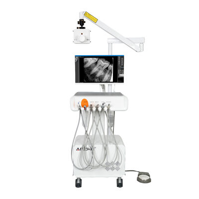 Ein guter Preis. All-in-one digitale zahnärztliche Arbeitsstation mit tragbaren Röntgenstrahl-HD-Kamera, Intraoral-Sensor, PC-System, mobile zahnärztliche Behandlungseinheit online