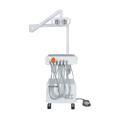 Ein guter Preis. Tragbare zahnärztliche Einheit mit integrierter LED-Lampe und leisem Luftkompressor, mobiler zahnärztlicher Behandlungswagen für die Klinik online