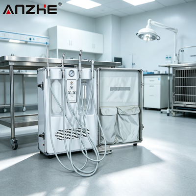 Ein guter Preis. ANZHE Dental Unit Koffer Top-Konfiguration Mobile Dental Unit mit eingebautem 550W Kompressor für Zahn- und Tierkliniken online