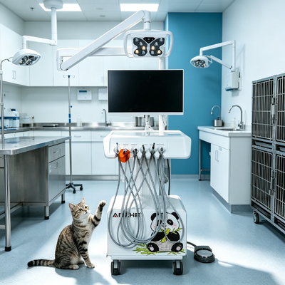Ein guter Preis. Professionelle Veterinär-Zahneinheit mit HD-Intraoralkamera, LED-Licht und Dual-Spannung 220V/50Hz 110V/60Hz Digitale Dentalstation für Tierkliniken online