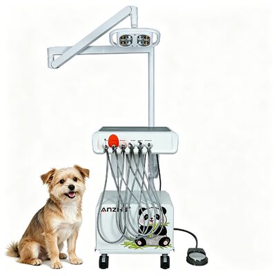 Ein guter Preis. Portable Veterinary Dental Unit mit 8-Augen-LED-Zahnlampe eingebauter Luftkompressor und Speck Ultraschall-Skalierer für Haustierkliniken online